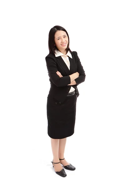 Portret azjatycki biznes kobieta uśmiech — Zdjęcie stockowe