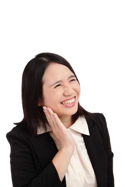 Porträt einer asiatischen Geschäftsfrau lächeln — Stockfoto