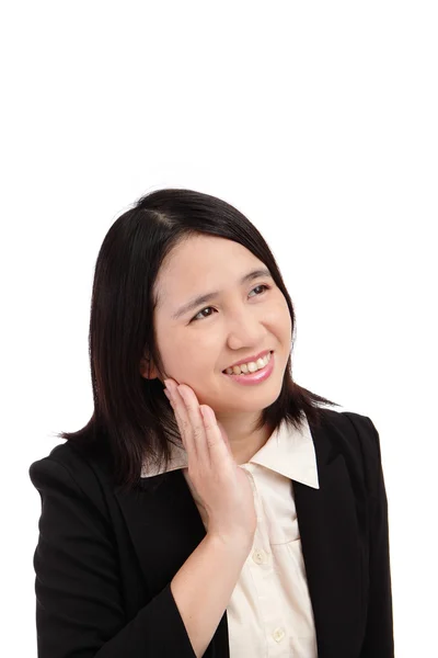 Retrato de um asiático mulher de negócios sorriso — Fotografia de Stock