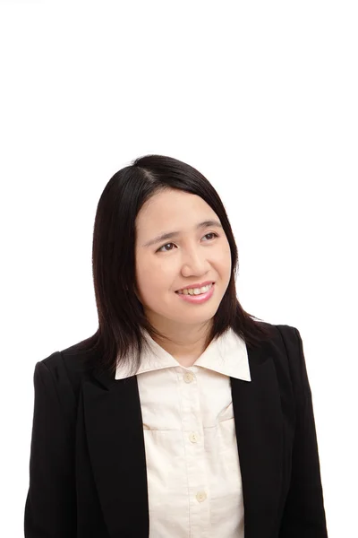 Porträtt av en asiatisk affär kvinnan leende — Stockfoto