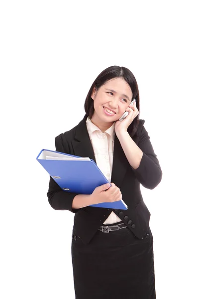 Business woman busy doing her work — Stock Photo, Image
