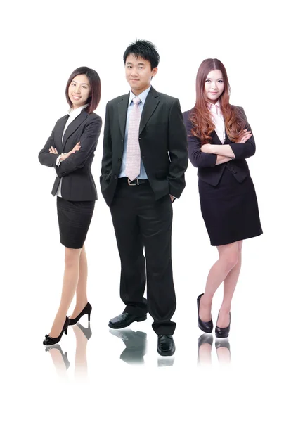 Бізнес команда, що складається з ділових чоловіків і жінок — стокове фото