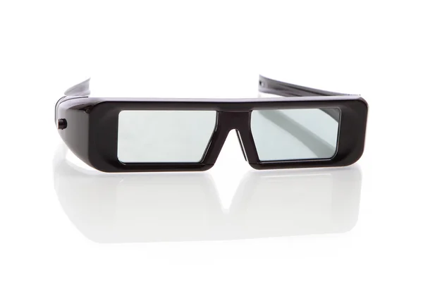 Óculos tridimensionais (3D) para TV LCD — Fotografia de Stock