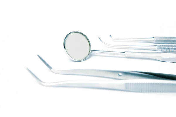 Metall Zähne Zahnpflege Zahnarzt Werkzeuge — Stockfoto