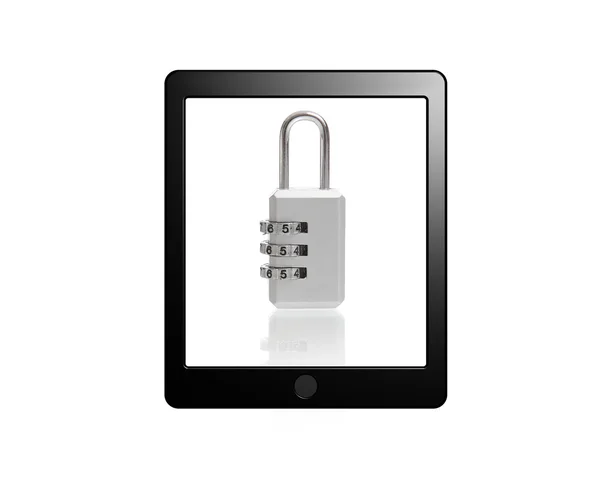 Security tablet PC — Stock Photo, Image