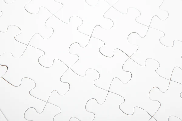 Puzzle s prázdné bílé barvy — Stock fotografie
