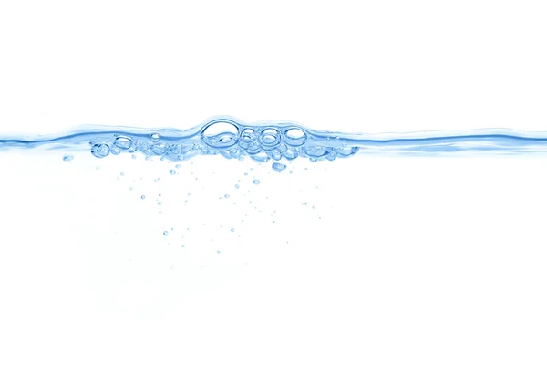 抽象的な青い水の泡の背景 — ストック写真