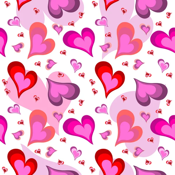 Bezešvé valentine srdce pattern — Stockový vektor
