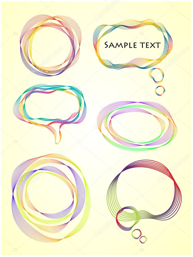 Vector bubbles and frames for speech
