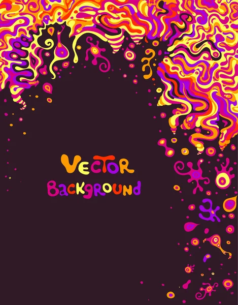Vektor doodle háttér helyet a szöveges — Stock Vector