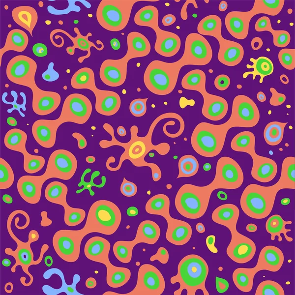 Vector naadloze abstracte doodle handgetekende patroon — Stockvector
