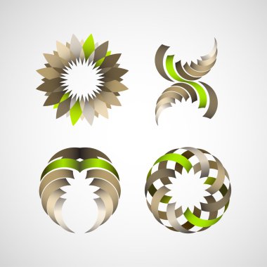 Business Design elements (icon) set for print and web. Vector clipart