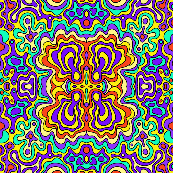 бесшовные каракули ручной работы