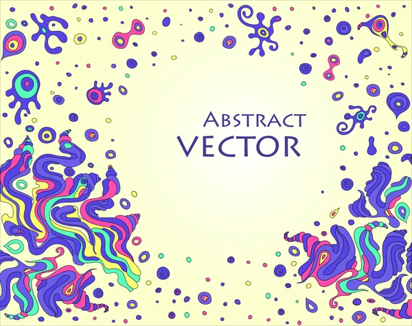 Metnin için alanı olan vektör karalama arkaplanı — Stok Vektör