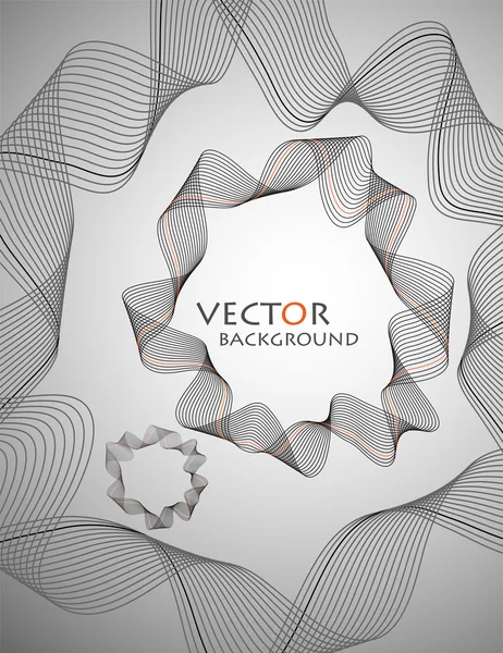 Linie abstrakter Vektor Hintergrund — Stockvektor