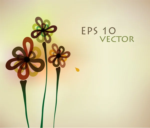 Fondo de flores abstracto — Vector de stock