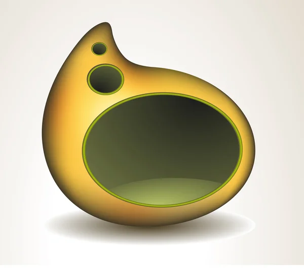 抽象的黄色语音泡沫 — 图库矢量图片