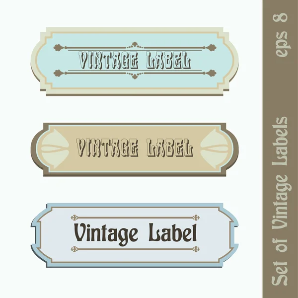 Set of Vintage Labels — Stock Vector