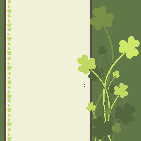 St. Patricks Tageskarte — Stockvektor