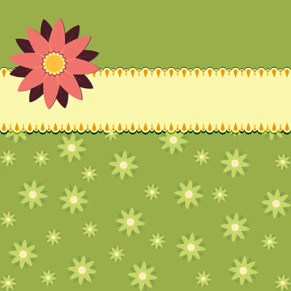 Floral Green background — Stock Vector