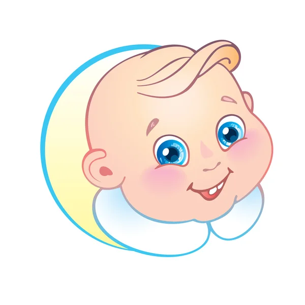 微笑的婴儿 — 图库矢量图片#