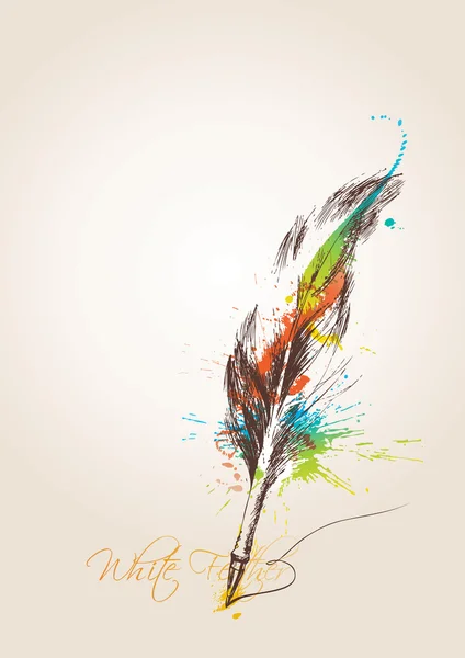 Ручка у вигляді птаха — стоковий вектор