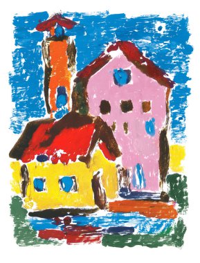 Small houses clipart