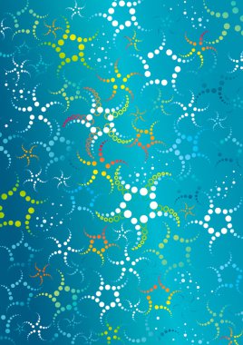 Decorative starfish seamless pattern clipart