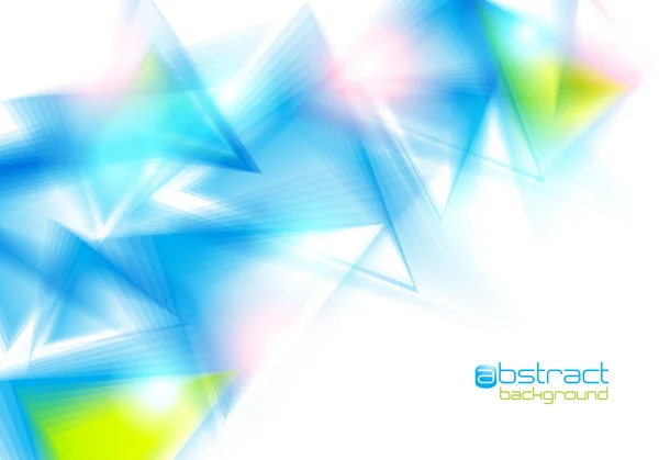 Abstract background with blue triangles. Vector illustration. — Stock Vector