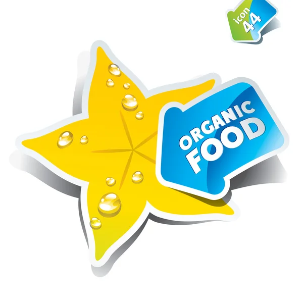 Sticker organic food 44 — Stock Vector