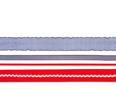 Red white and blue ribbon clipart