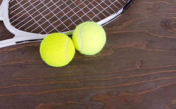 stock image Tennis balls and tennis racket