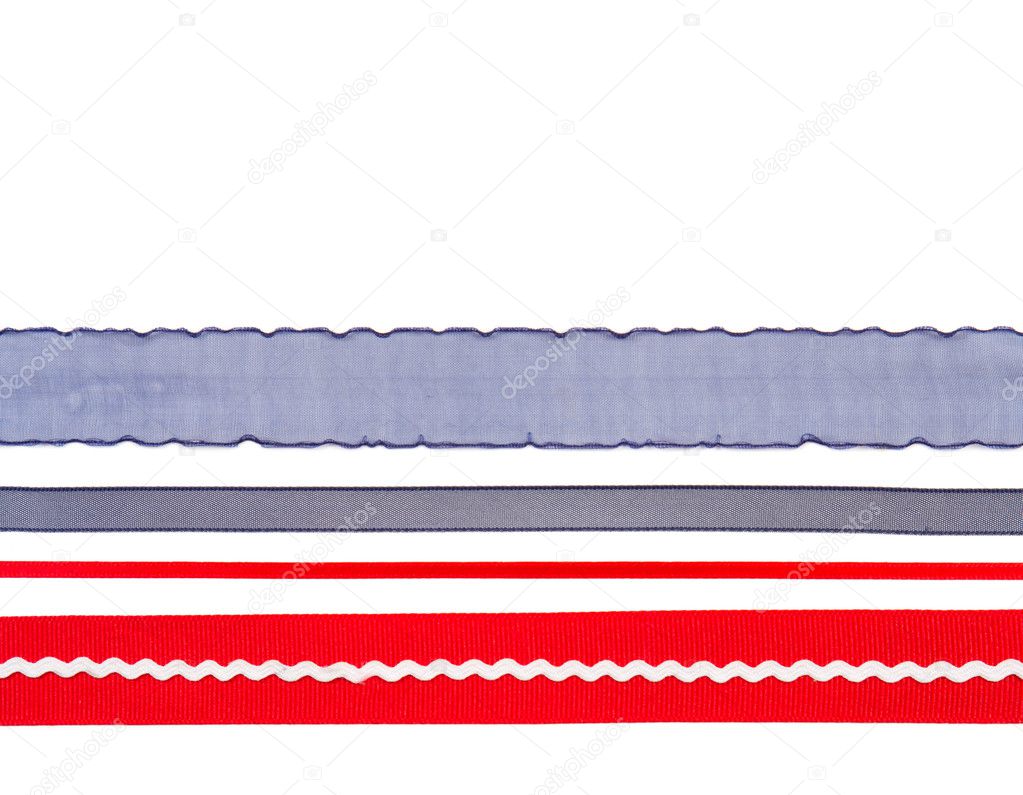 Red white and blue ribbon
