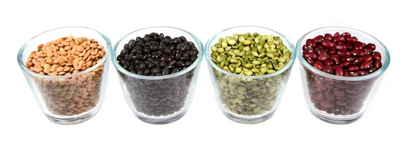 Beans, lentils and split peas — Stock Photo, Image