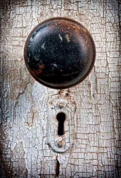Rustic vintage doorknob — Stock Photo, Image