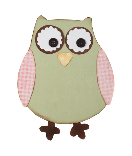 Owl cut out of paper — Stock Photo, Image