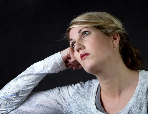 A depressed woman — Stock Photo, Image