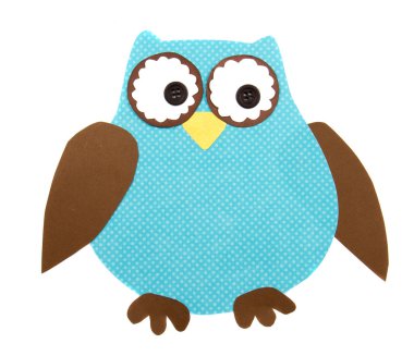 A paper cut out owl clipart