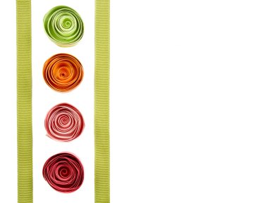 Quilled springtime flowers clipart