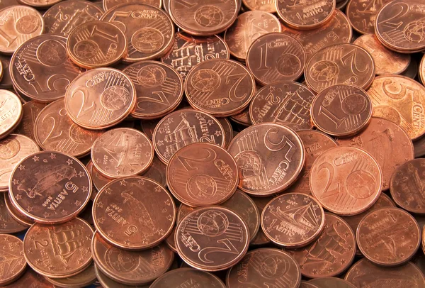 Euro-centmunten Stockfoto