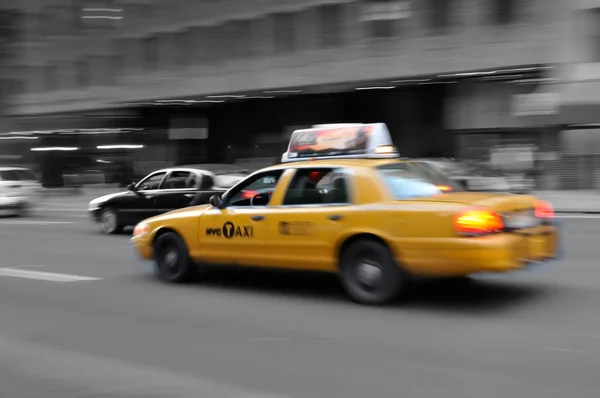 Таксі Нью-Йорк Ліцензійні Стокові Фото