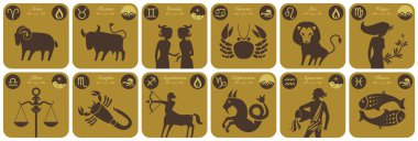 Modern Zodiac Signs clipart