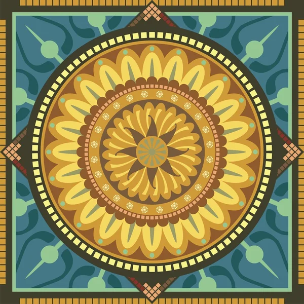 Floral Mandala — Vector de stoc