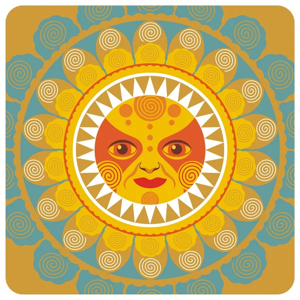 Soleil estival — Image vectorielle