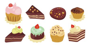 Desserts Set clipart