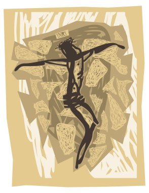 Jesus Crucified clipart