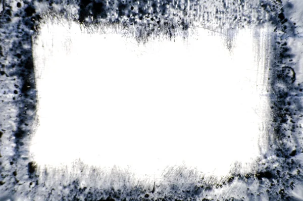 Grunge-Rahmen mit schwarzer Tinte — Stockfoto