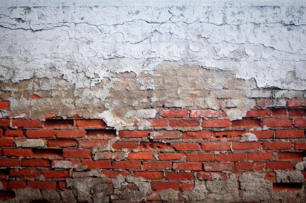 Peeled stucco brick — Stock Photo, Image