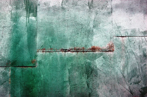 緑の金属製の壁 — ストック写真