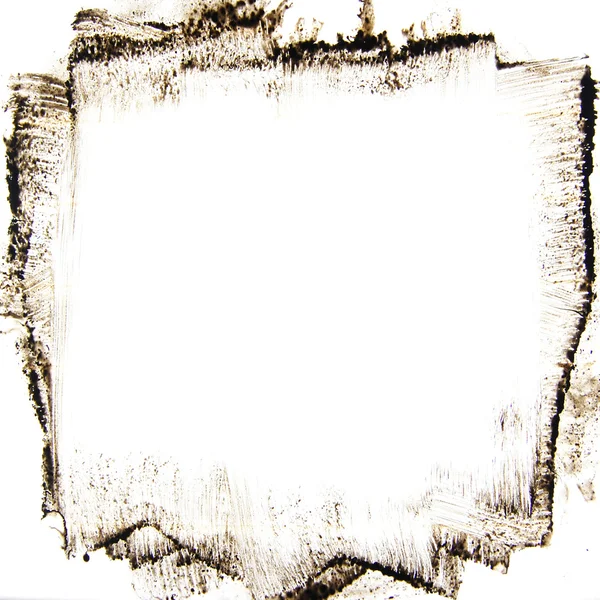 Černý inkoust konstrukce rámu grunge; — Stock fotografie